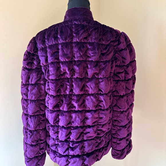 *R. MICHAEL ALAN* Vintage Purple Long Sleeve Open Front Blazer Jacket Size M - Picture 4 of 7